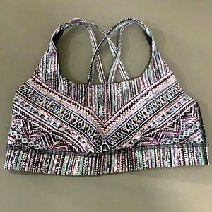 Multicolor Lululemon Criss Cross Back Sports Bra